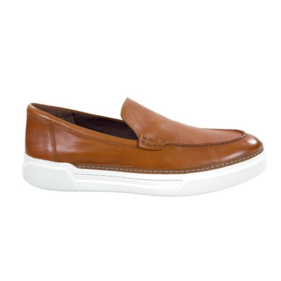 Allen Edmonds Burke Venetian Leather Slip-On Comfort Shoe Sneaker Mens 13 D Tan